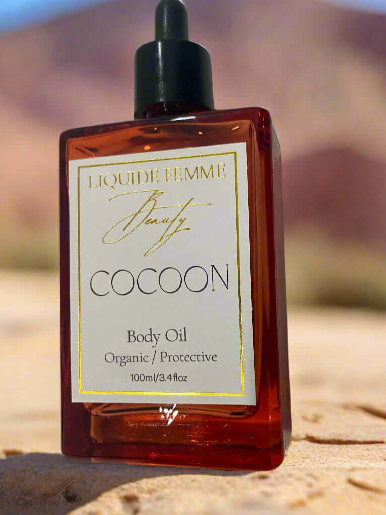 Cocoon body oil by Liquide Femme — organic skincare inspired by ancient wisdom